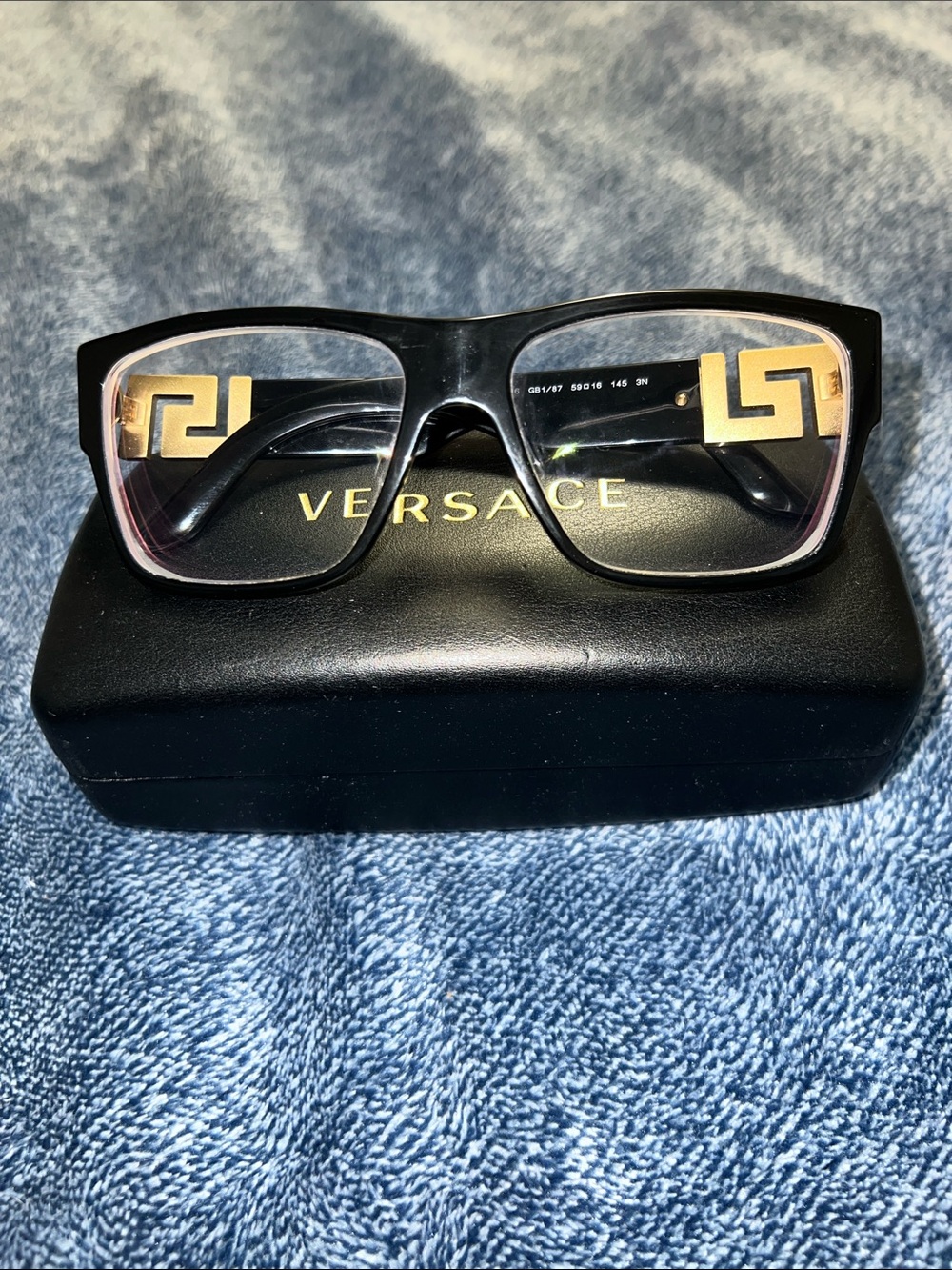 Versace VE4296 Black Square Glasses/Sunglasses For Men For Women